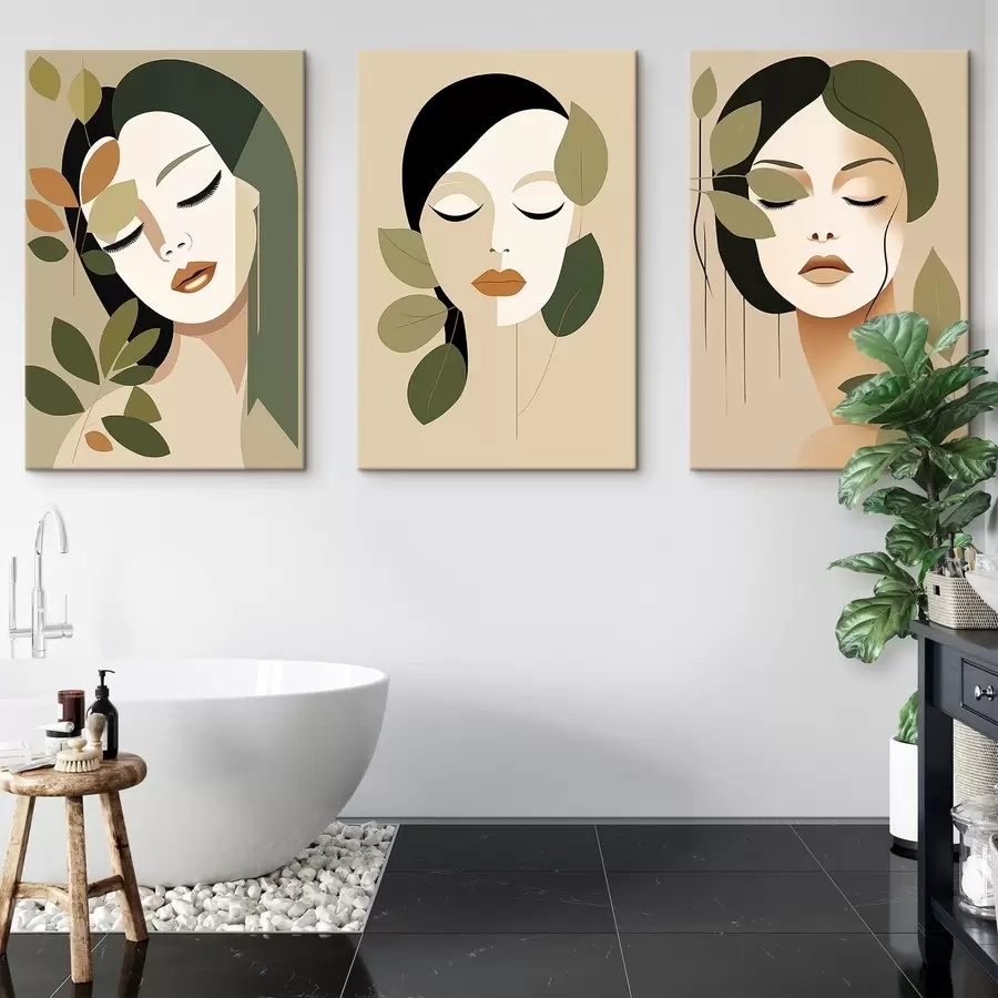 Glezna Meiteņu sejas m00605