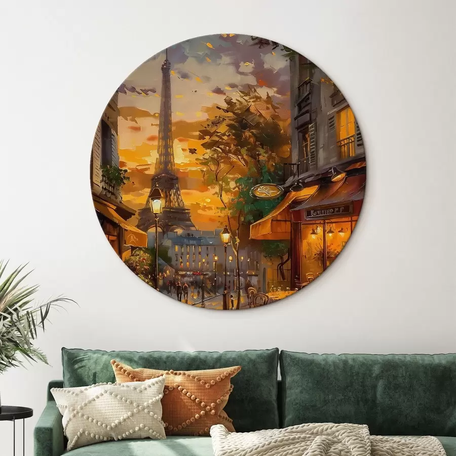 Glezna Ielas Parīzē, eļļas glezna efekts r45340