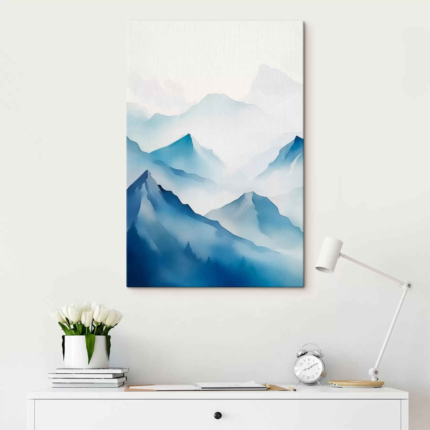 Glezna Kalni miglā s45424