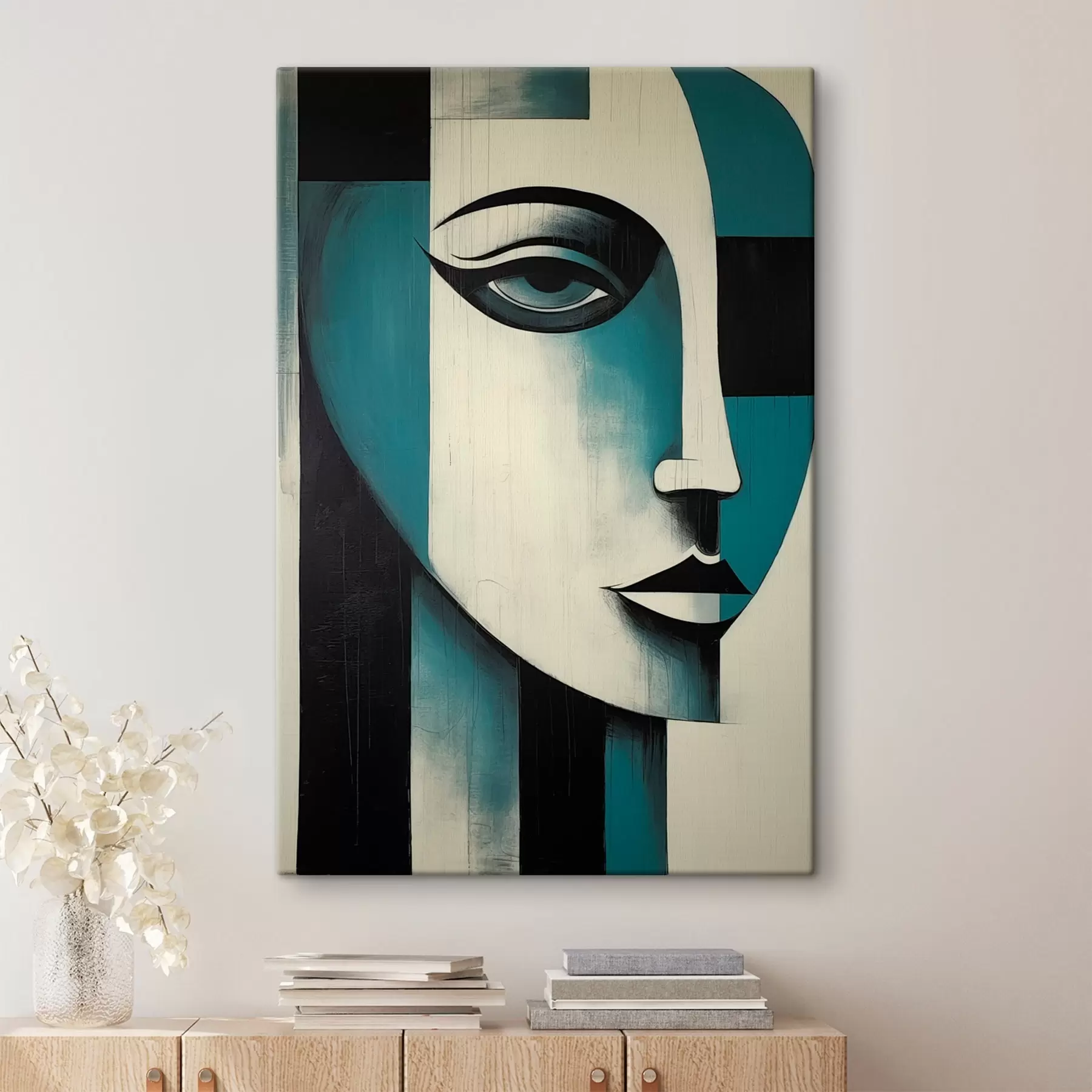 Glezna Abstrakts sievietes portrets s45436