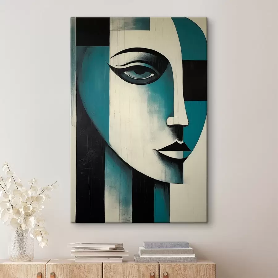 Glezna Abstrakts sievietes portrets s45436