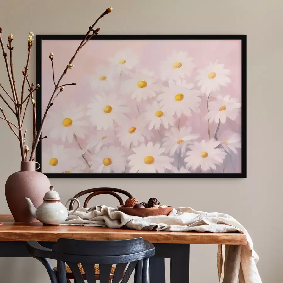 Fototapetes Margrietiņas f45421