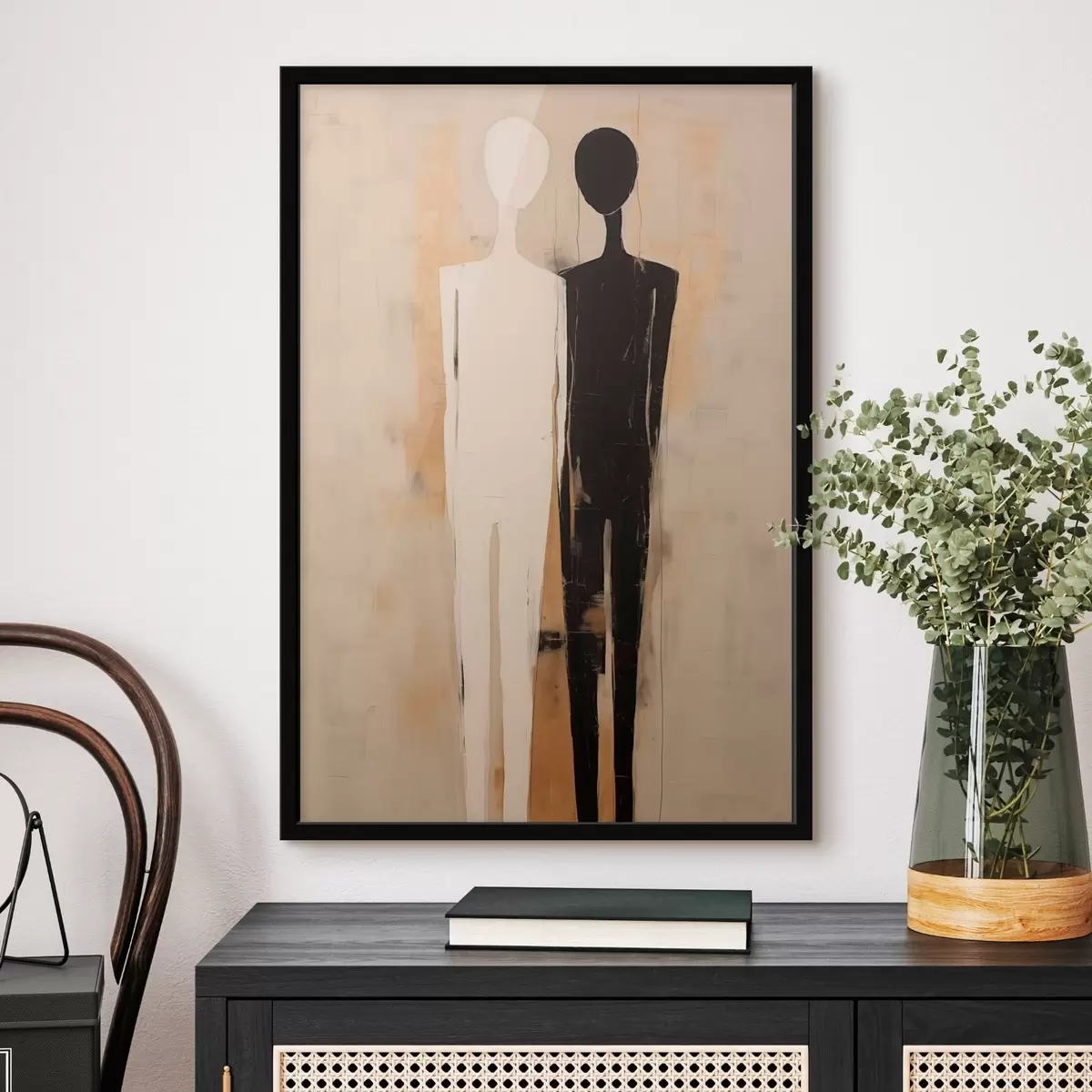 Plakāts Divu figūru siluets f45430