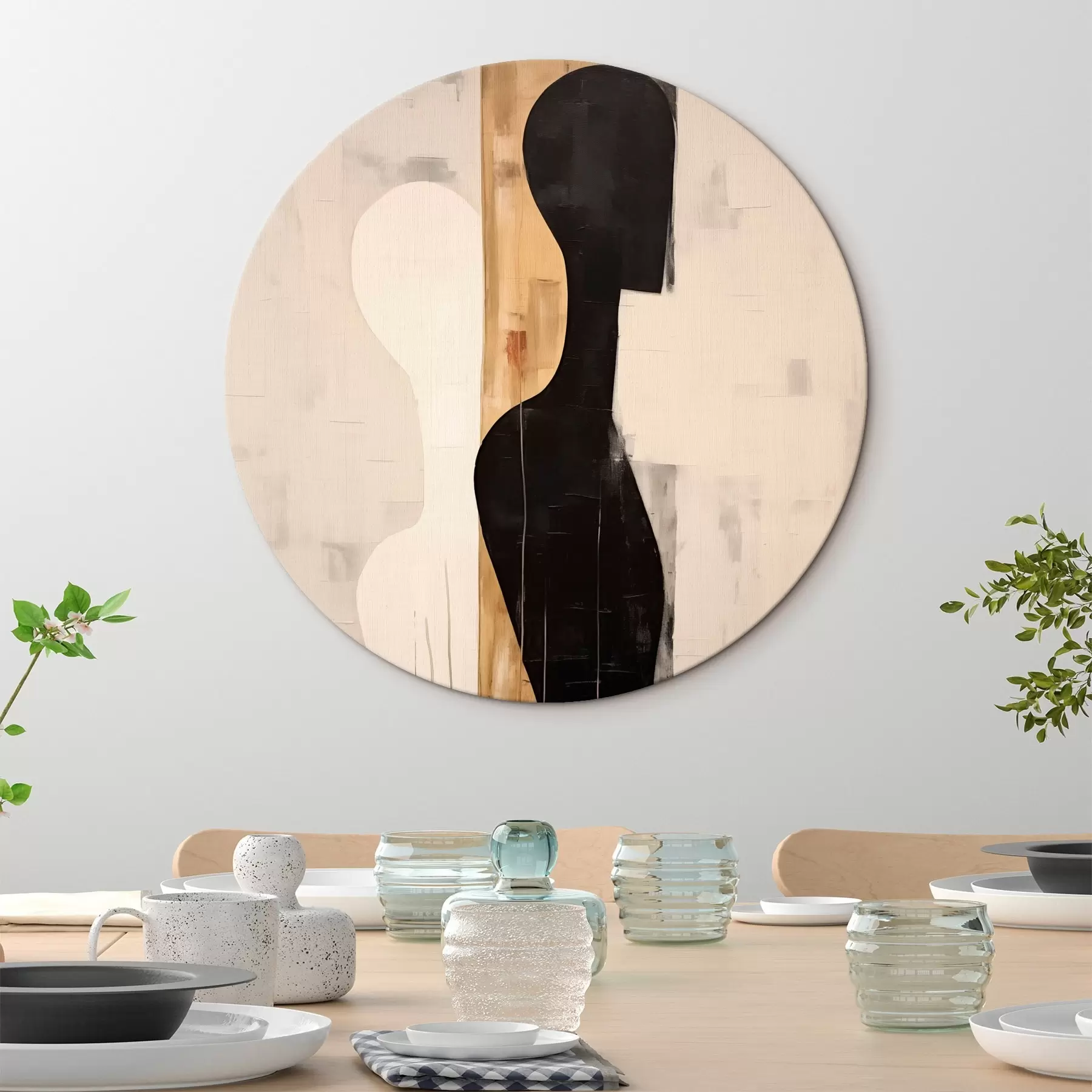 Glezna Divu figūru siluets r45429