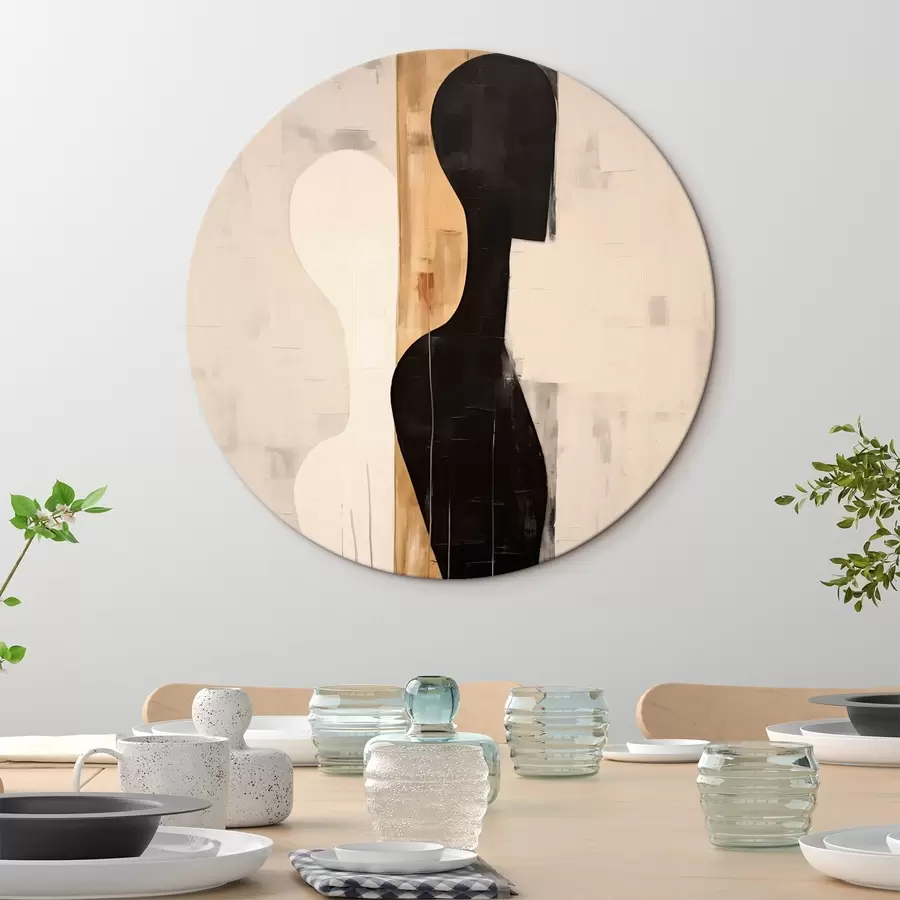 Glezna Divu figūru siluets r45429