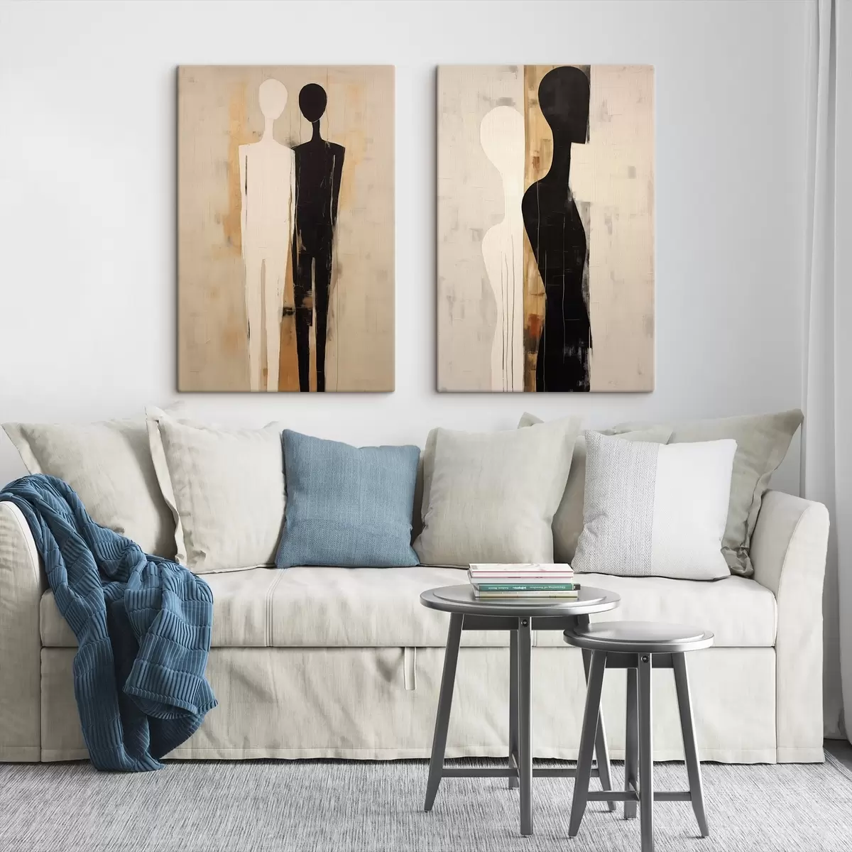 Glezna Divu figūru silueti m00620