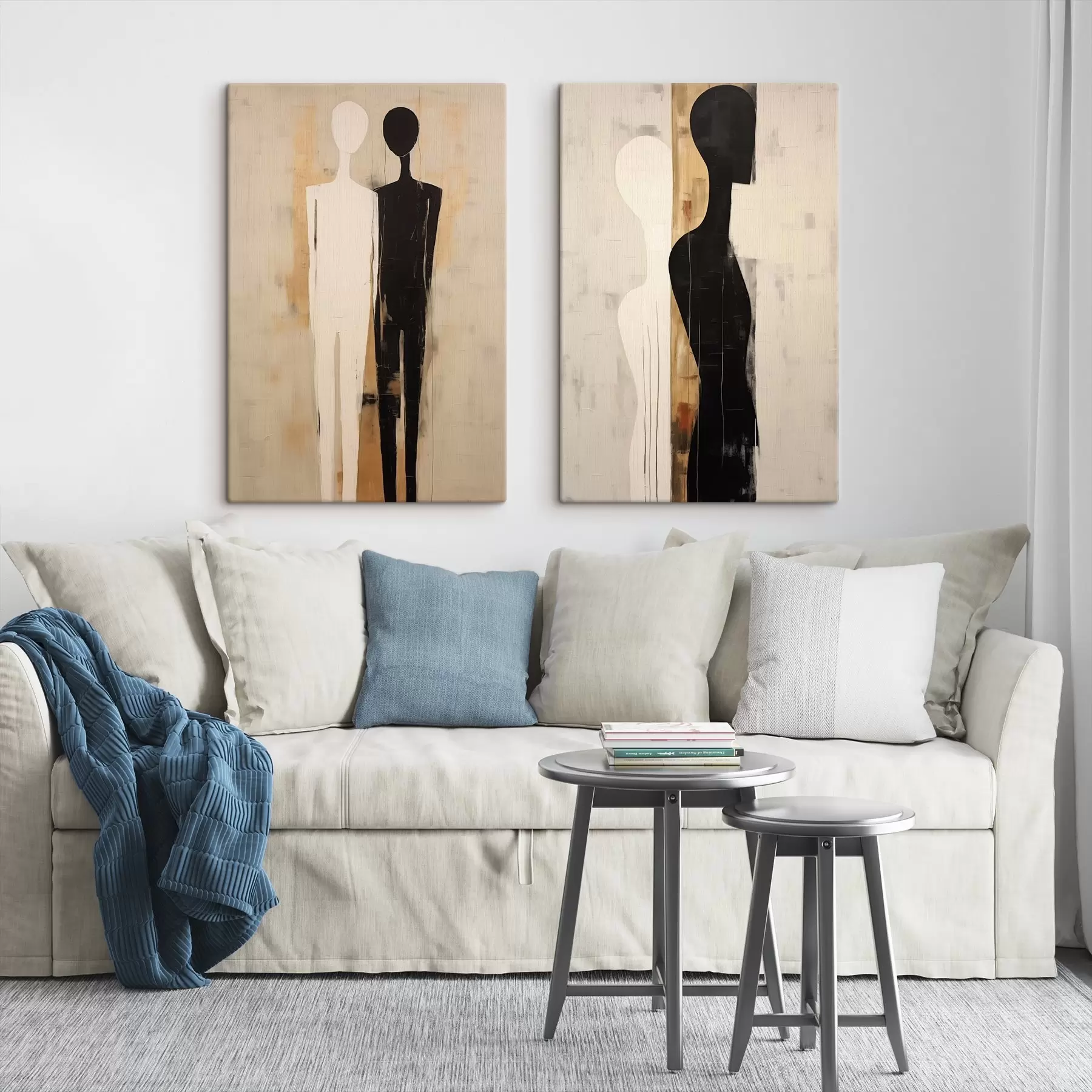 Glezna Divu figūru silueti m00620