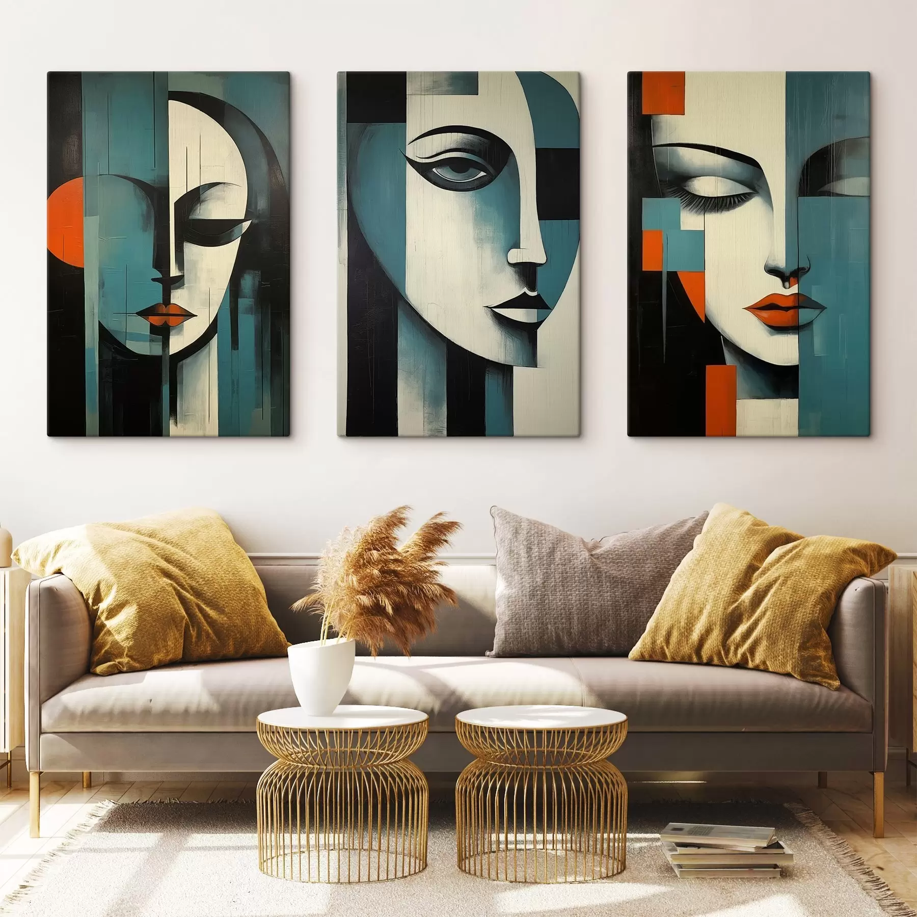 Glezna Abstraktie sieviešu portreti m00621