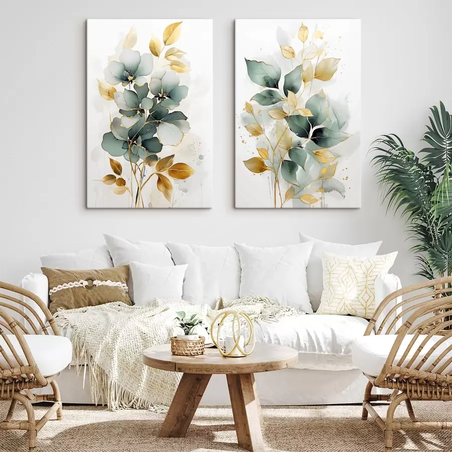 Glezna Abstraktie zari ar lapām m00610