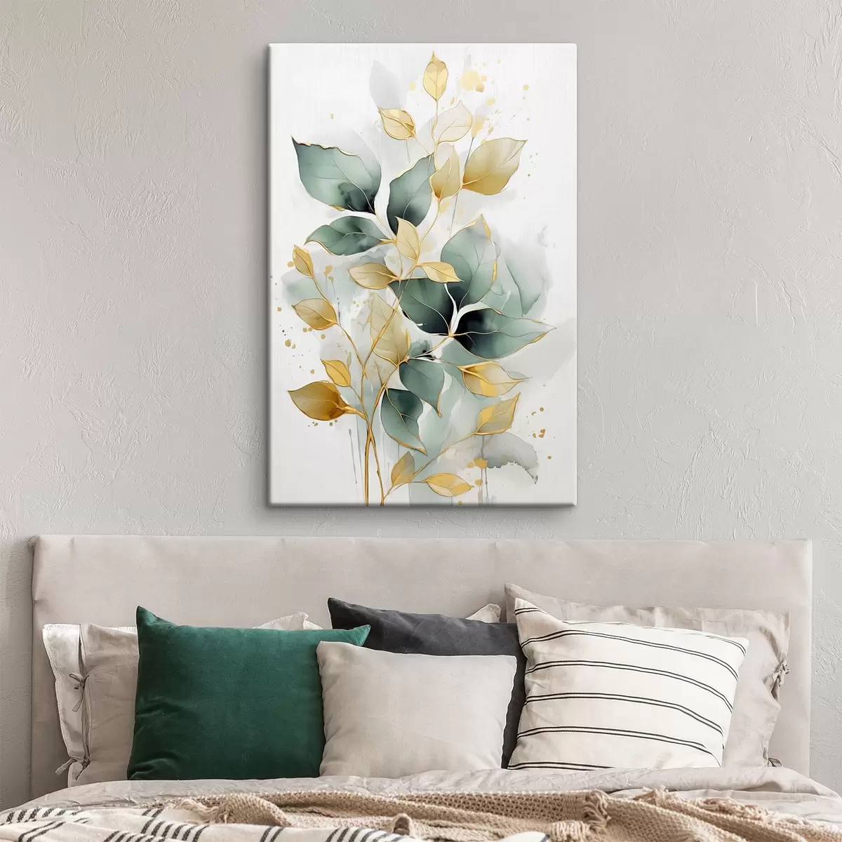 Glezna Abstrakts zars ar lapām s45366