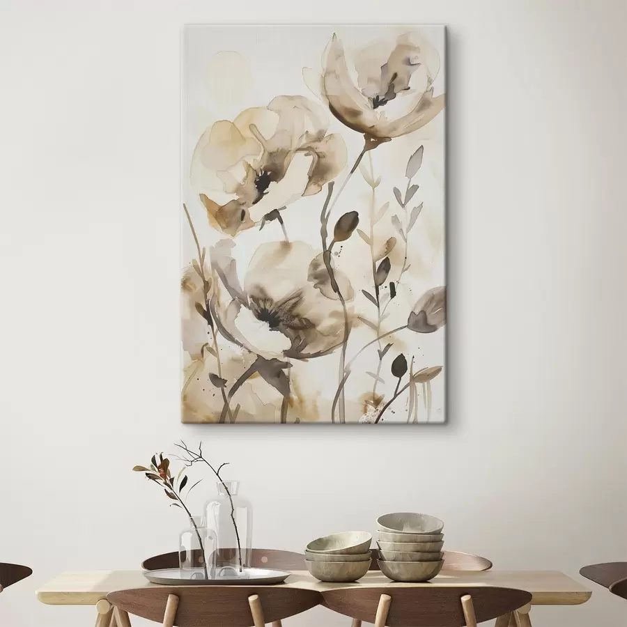 Glezna Ziedi akvareļu stilā s45364