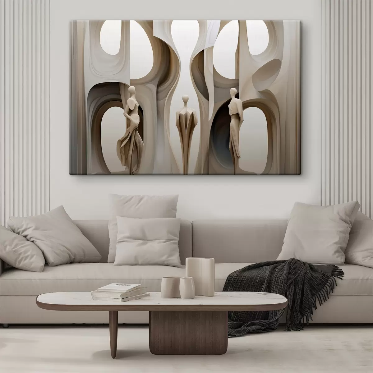 Glezna Abstrakcija ar siluetiem s45371