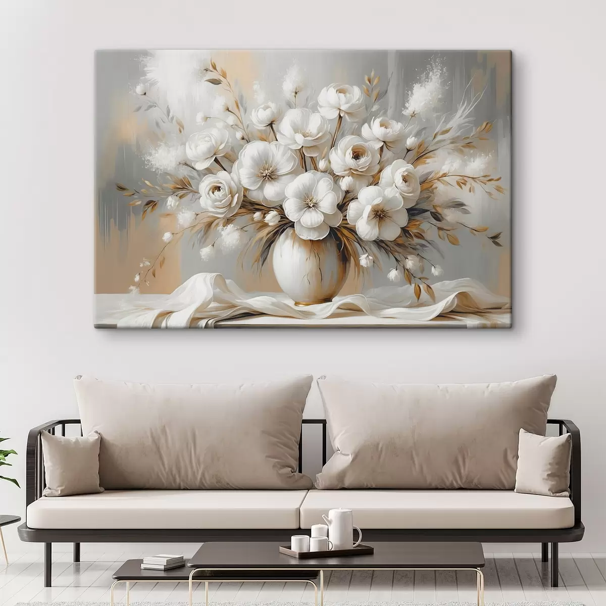 Glezna Smalks ziedu pušķis vāzē s45375