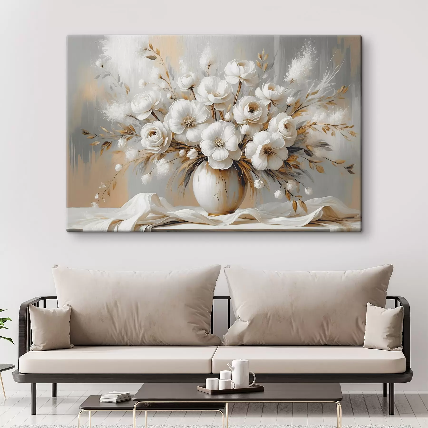 Glezna Smalks ziedu pušķis vāzē s45375