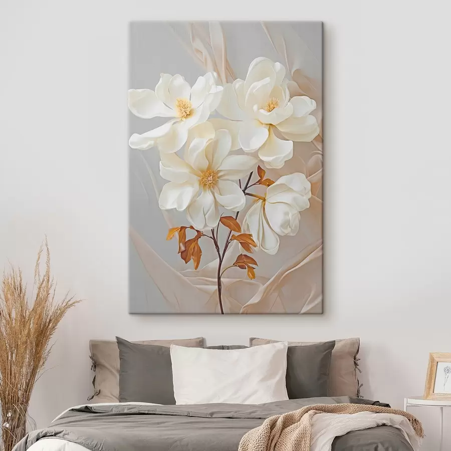 Glezna Smalki abstrakti ziedi s45378