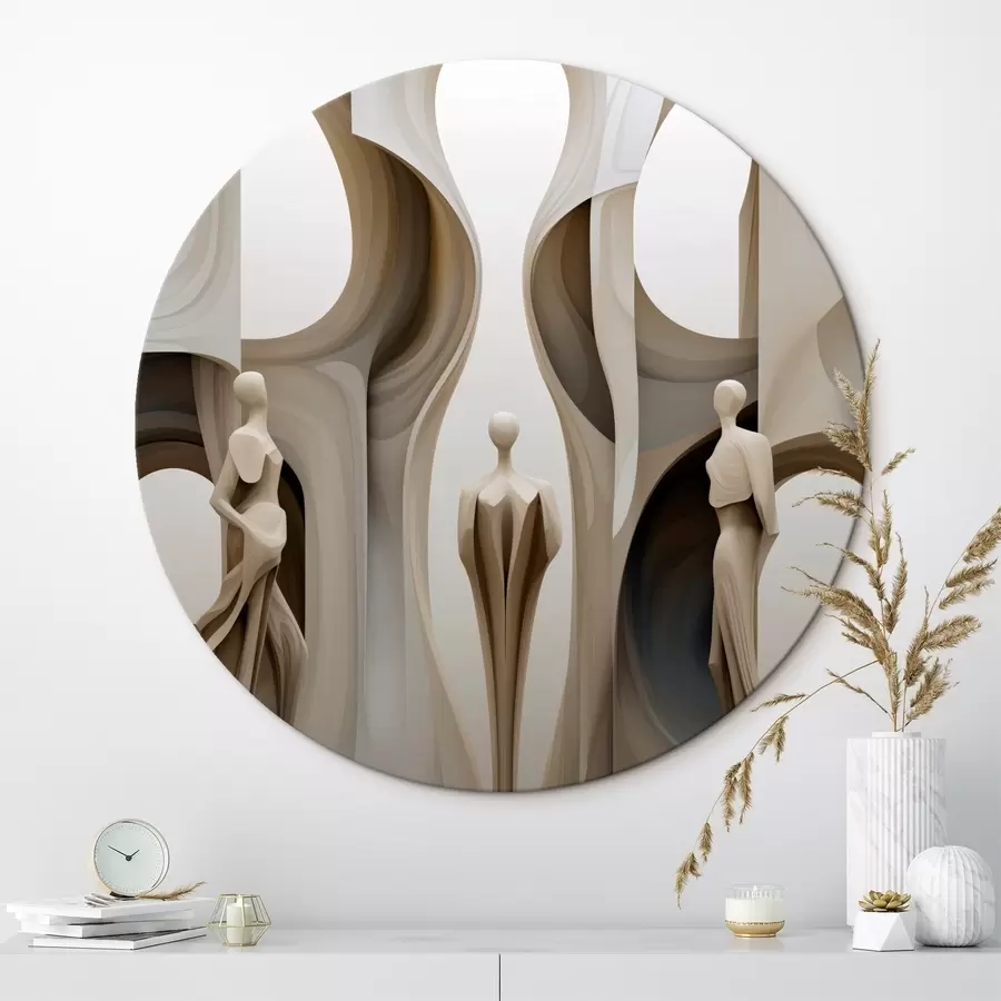 Glezna Abstrakcija ar siluetiem r45371