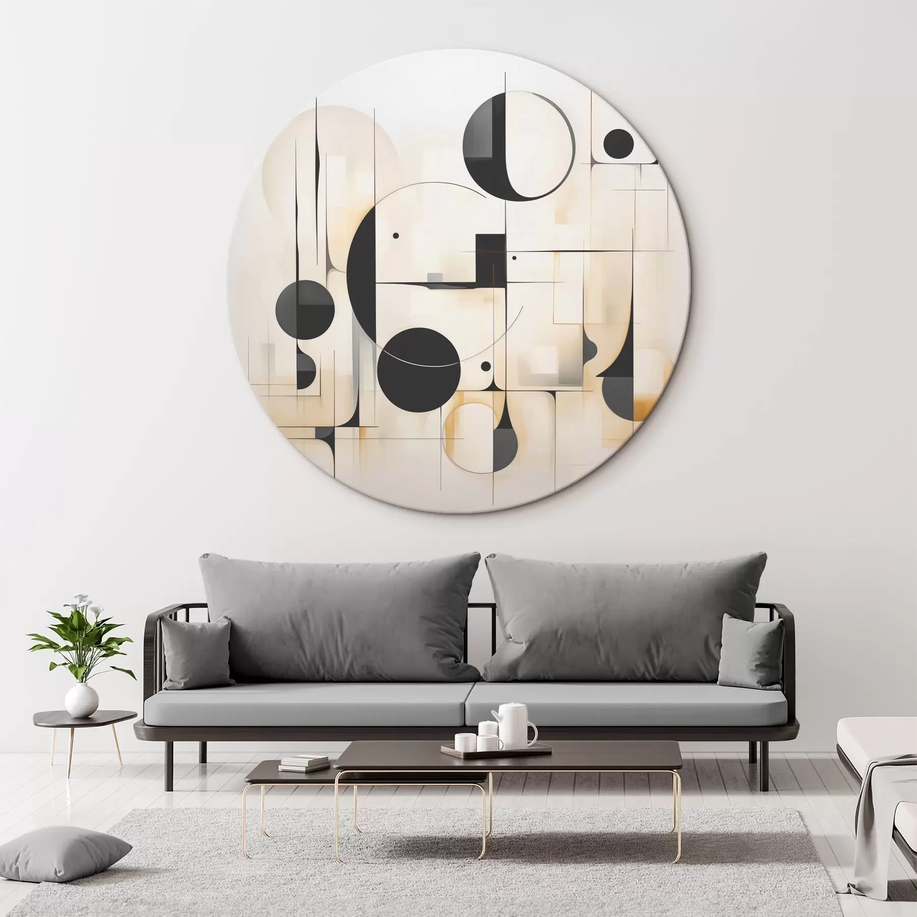 Glezna Ģeometriskā abstrakcija r45376