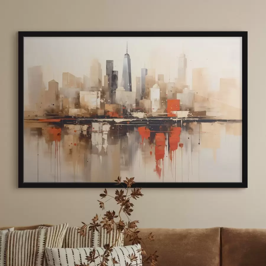 Fototapetes Abstraktā pilsētas ainava f45368