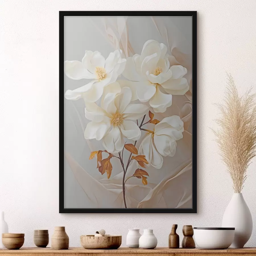 Fototapetes Smalki abstrakti ziedi f45378