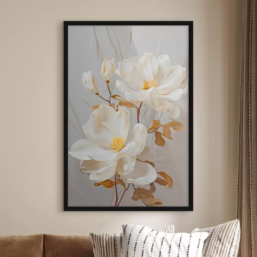 Fototapetes Smalki abstrakti ziedi f45446