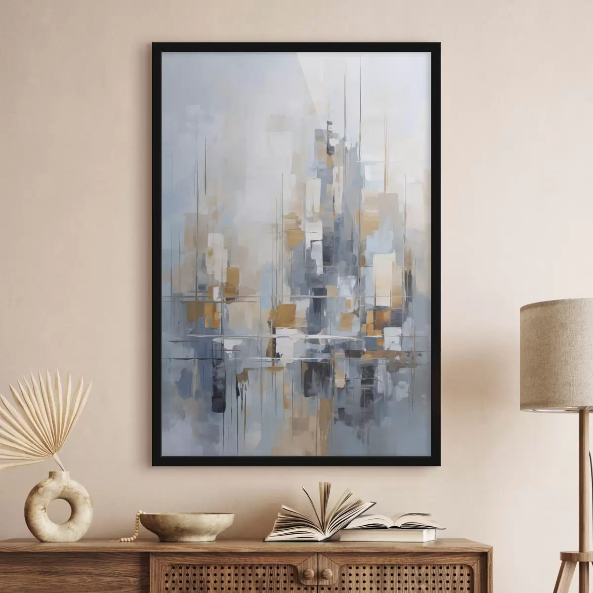 Plakāts Otas triepienu imitācija abstrakcija f45455