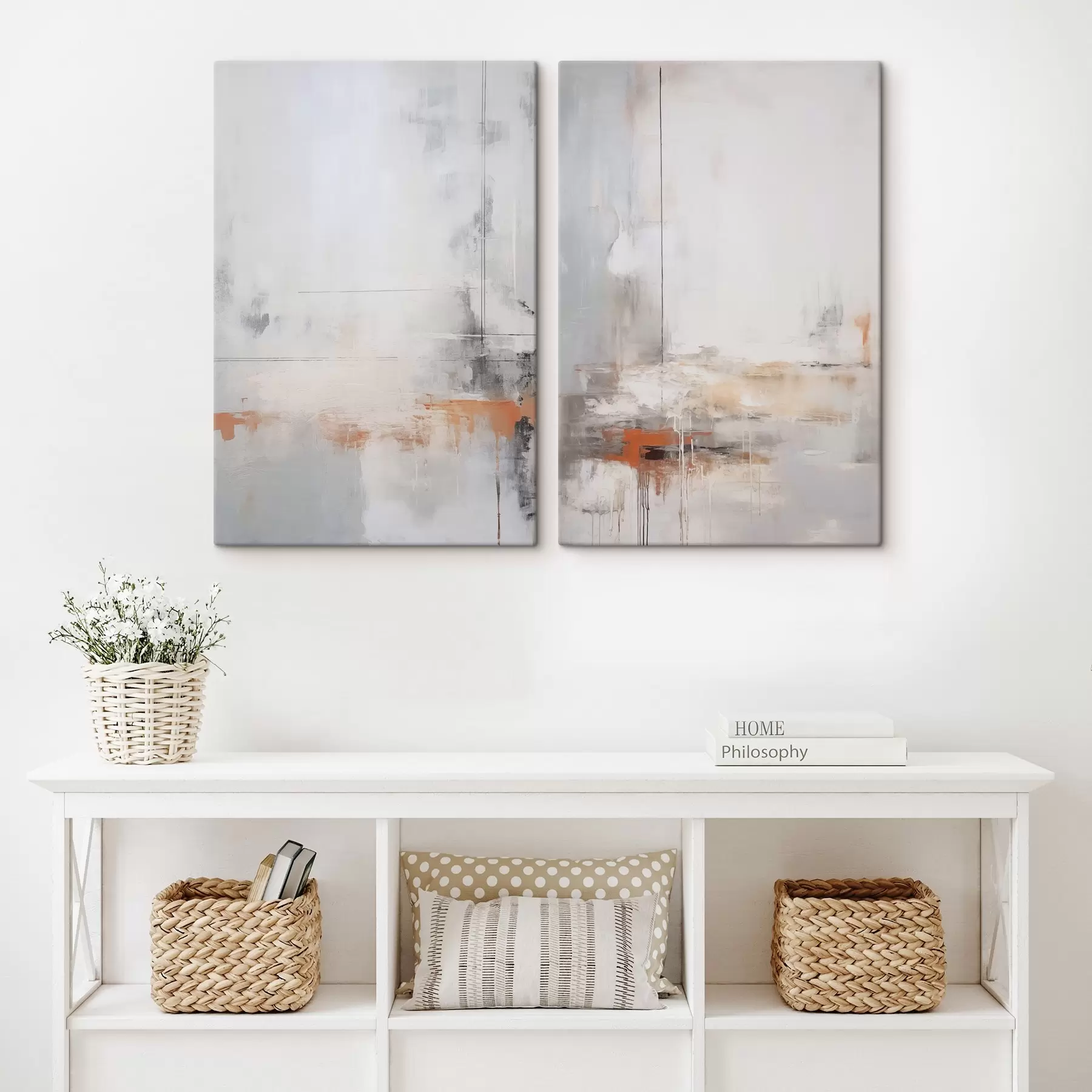 Glezna Mūsdienīga abstrakcija ar nolietotas tekstūras imitāciju m00623