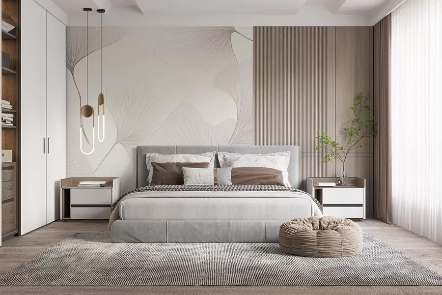 Fototapetes Caurspīdīgas ginkgo lapas w04433v1