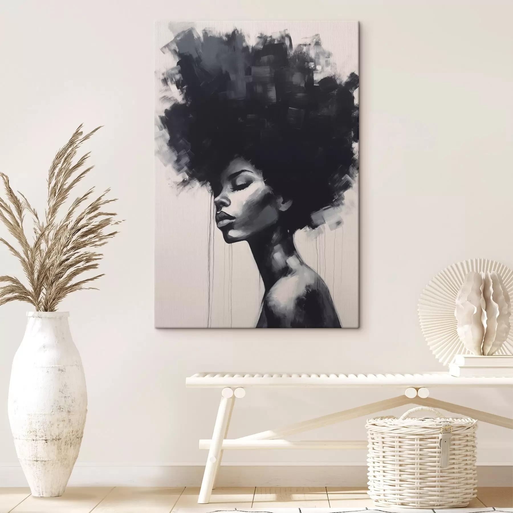 Glezna Abstrakts sievietes portrets s45464