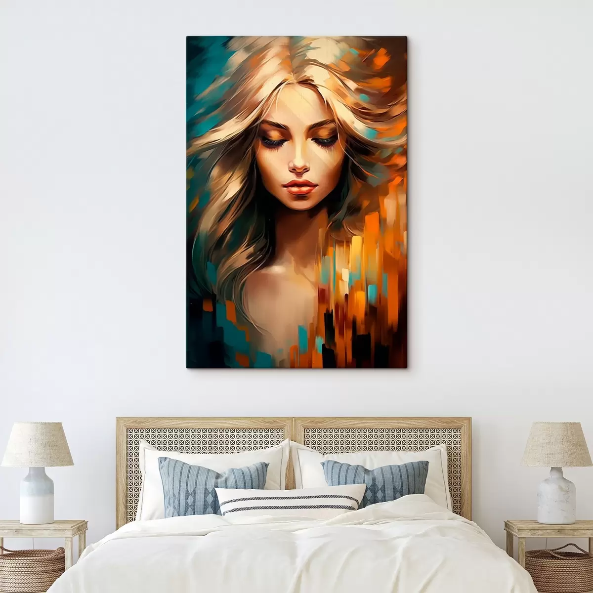 Glezna Abstrakts sievietes portrets s45469