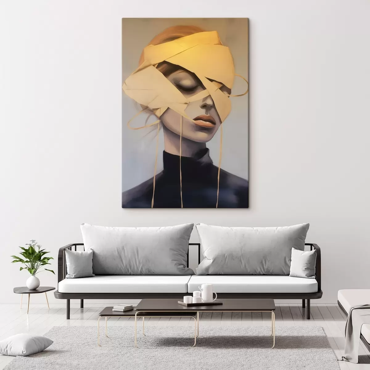 Glezna Sievietes portrets ar pārsēju s45472