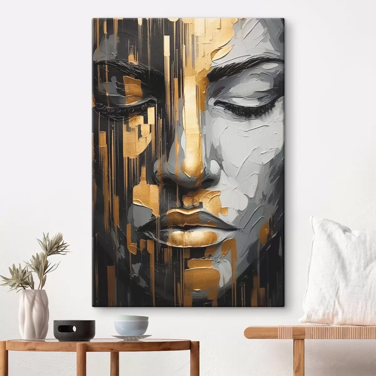 Glezna Abstrakts sievietes portrets s45475