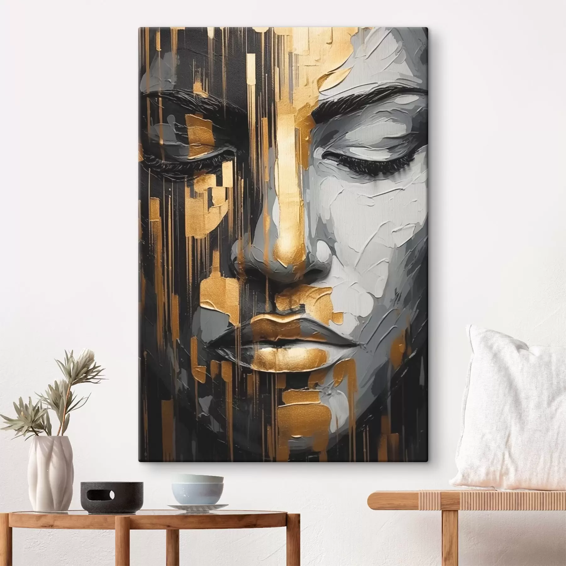 Glezna Abstrakts sievietes portrets s45475