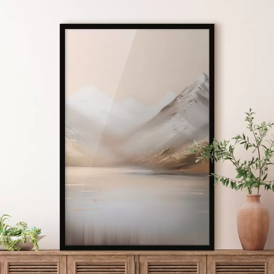 Fototapetes Kalnu ezers rītausmā f45465