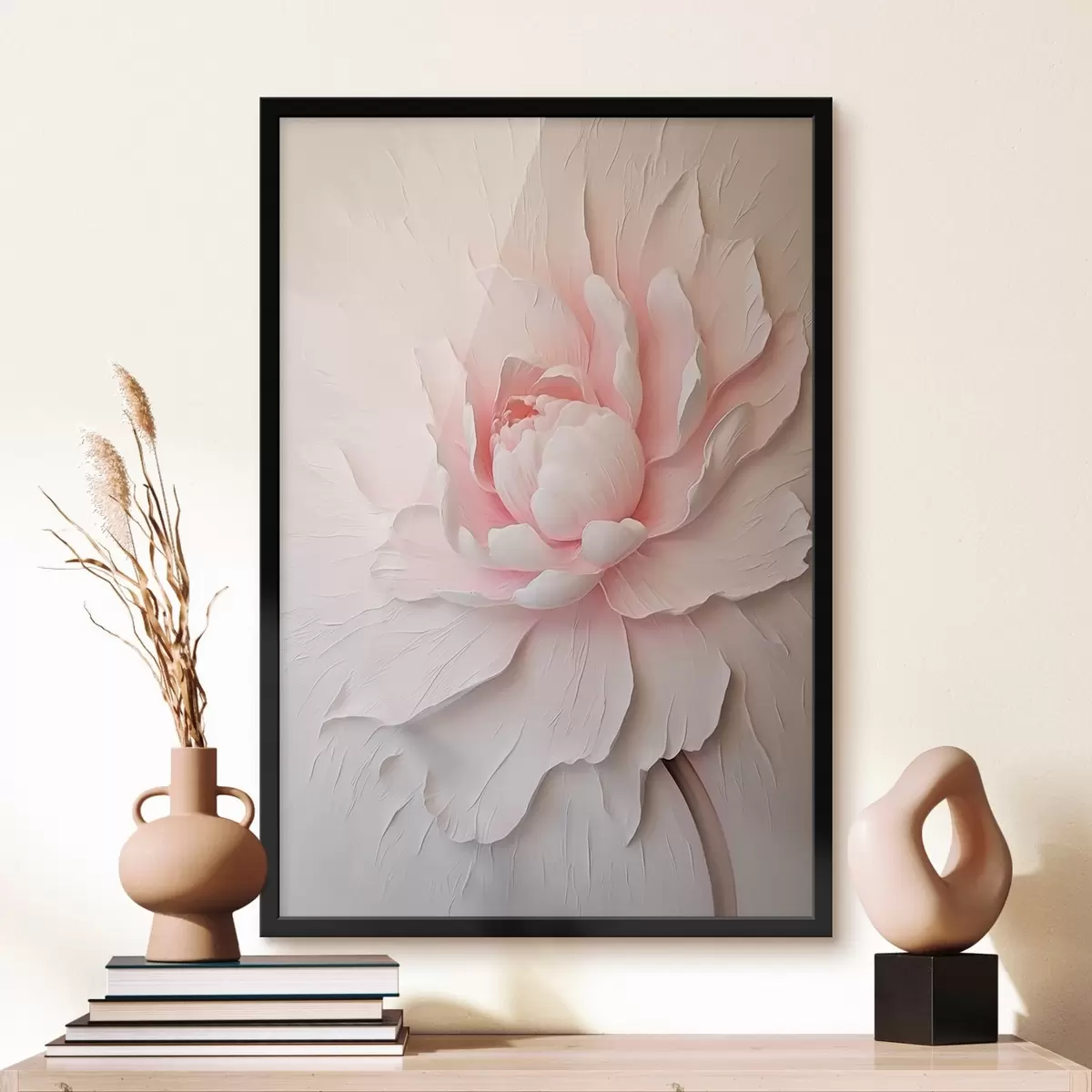 Plakāts Liela rozā peonija f45470