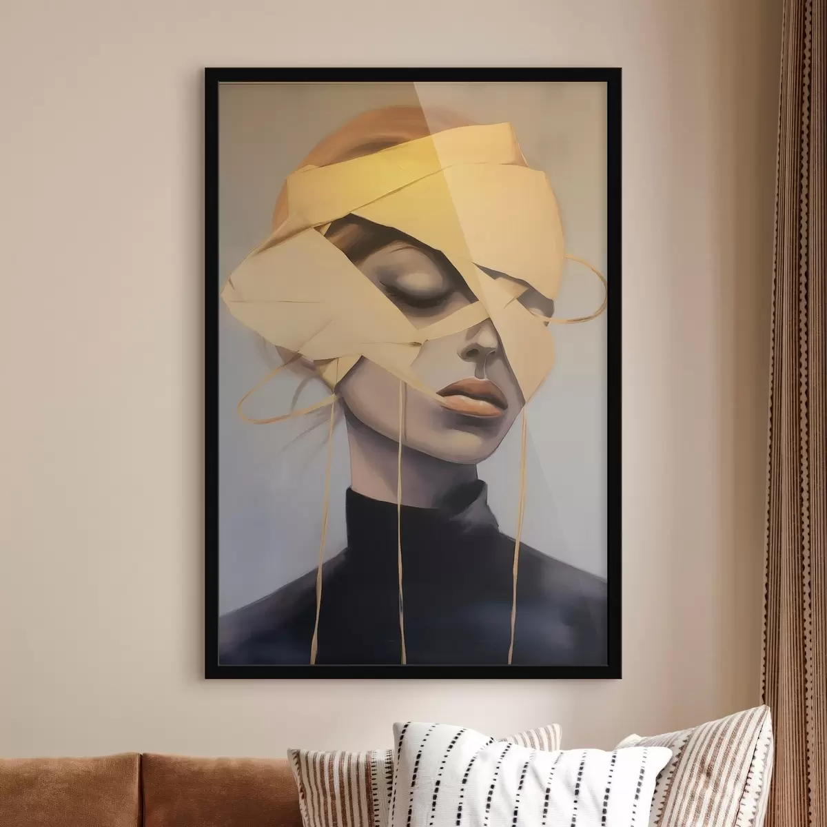 Plakāts Sievietes portrets ar pārsēju f45472