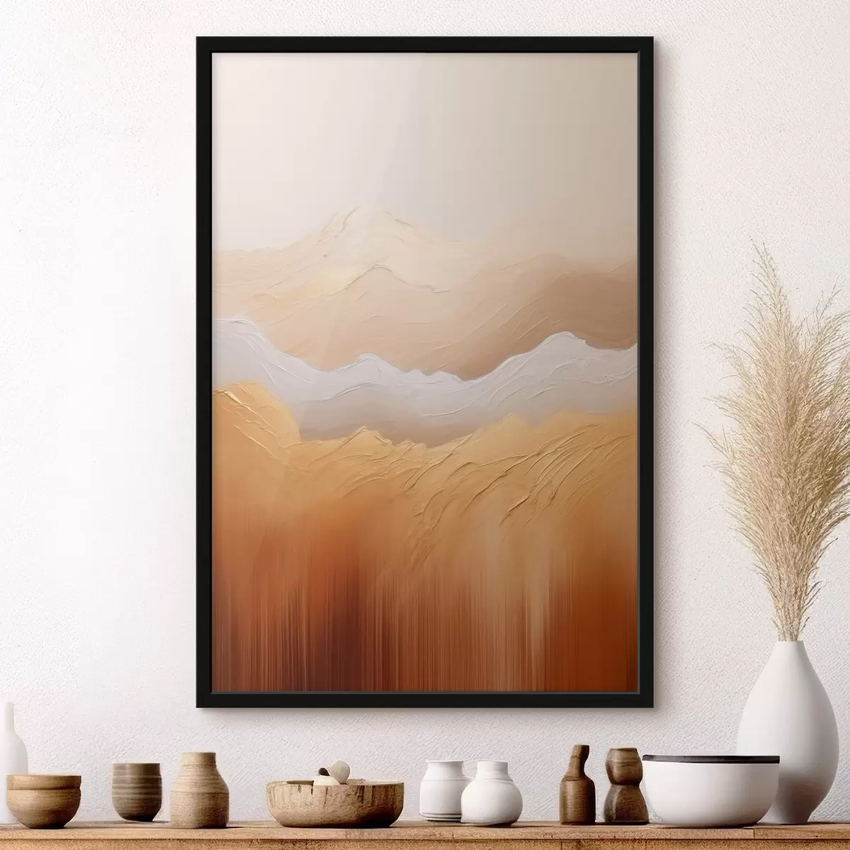 Plakāts Abstraktie smilšu kalni f45473