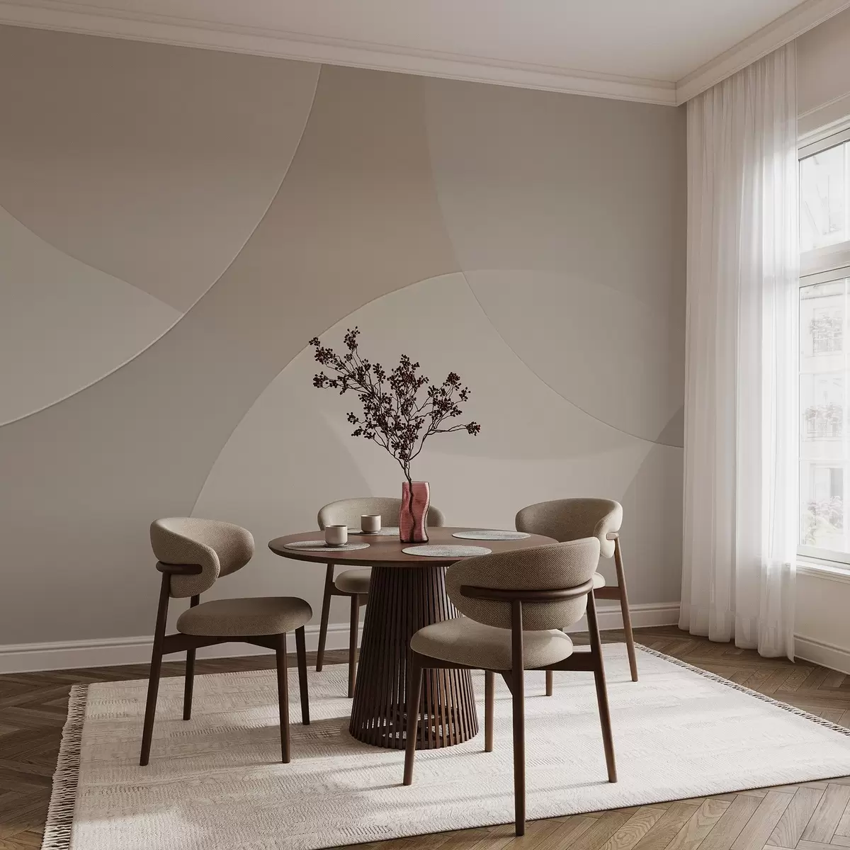 Fototapetes Abstraktie apļi w04439