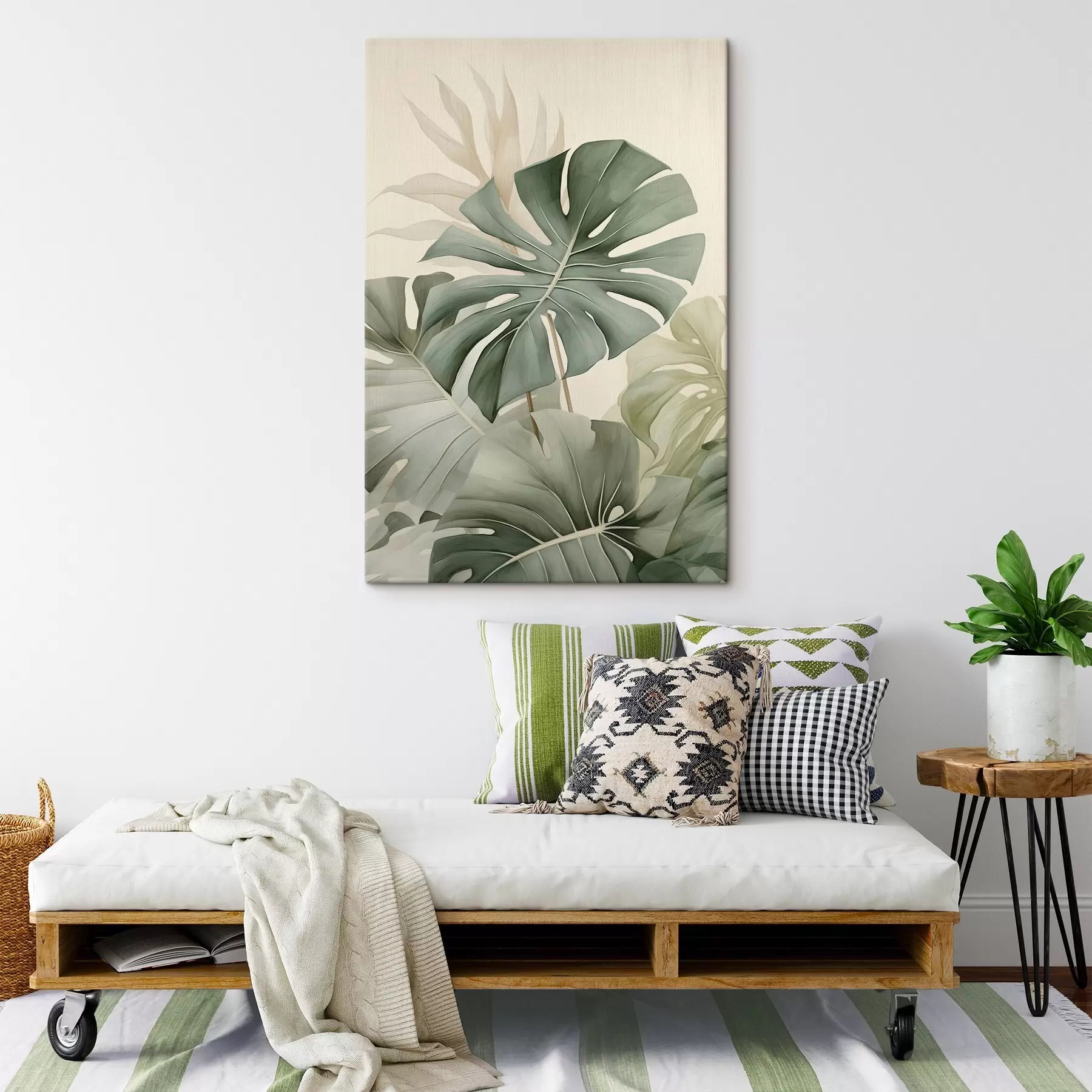 Glezna Liela Monstera lapa s45616