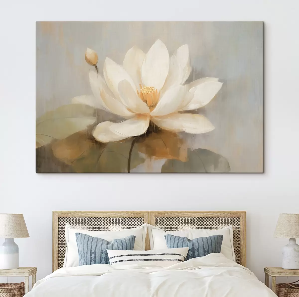 Glezna Liels lotosa zieds s45618