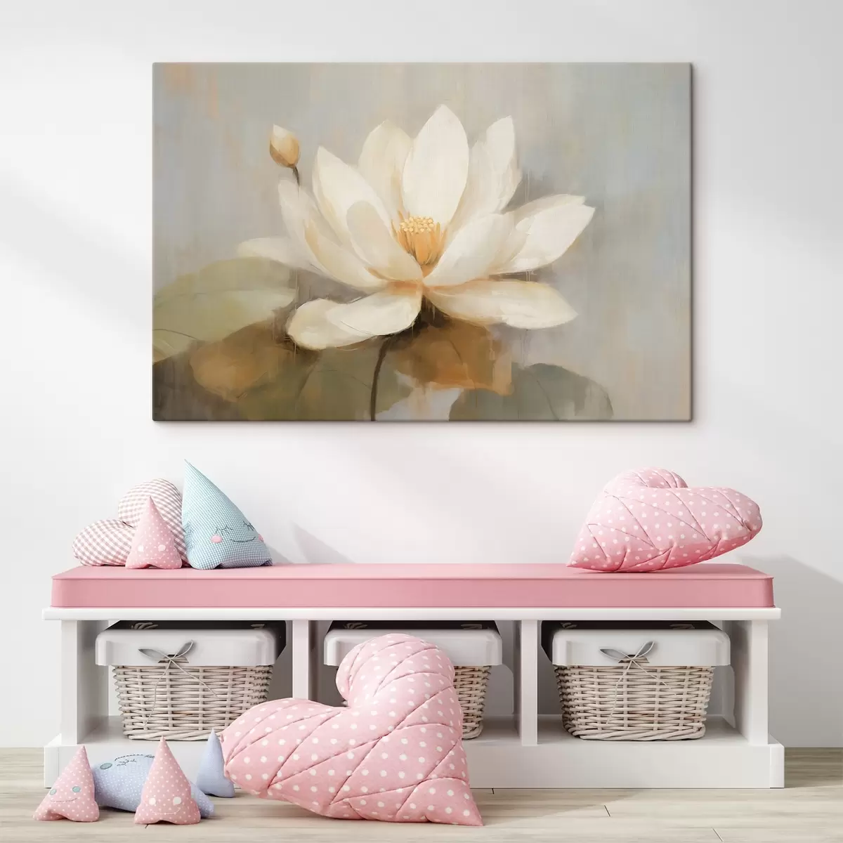 Glezna Liels lotosa zieds s45618