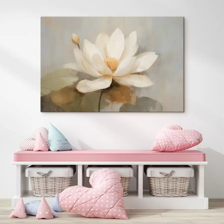 Glezna Liels lotosa zieds s45618