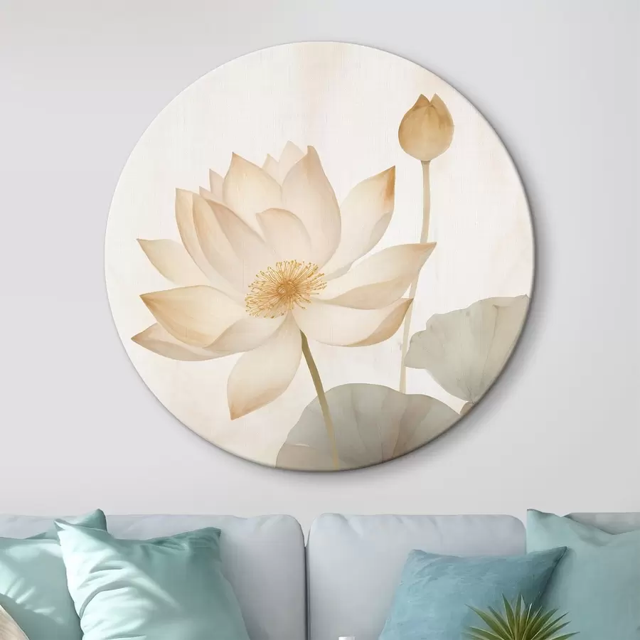 Glezna Liels lotosa zieds r45613