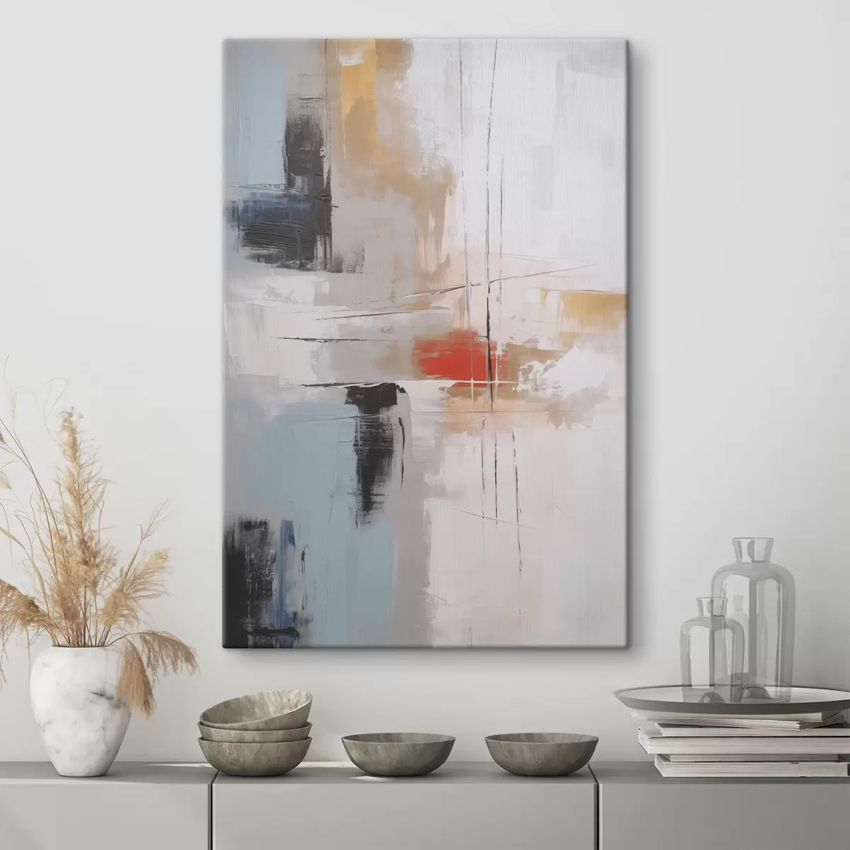 Glezna Glezniecības un nobrāzumu imitācija abstrakcija s45635