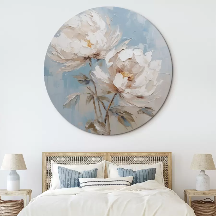 Glezna Peoniju imitācijas glezniecība r45607