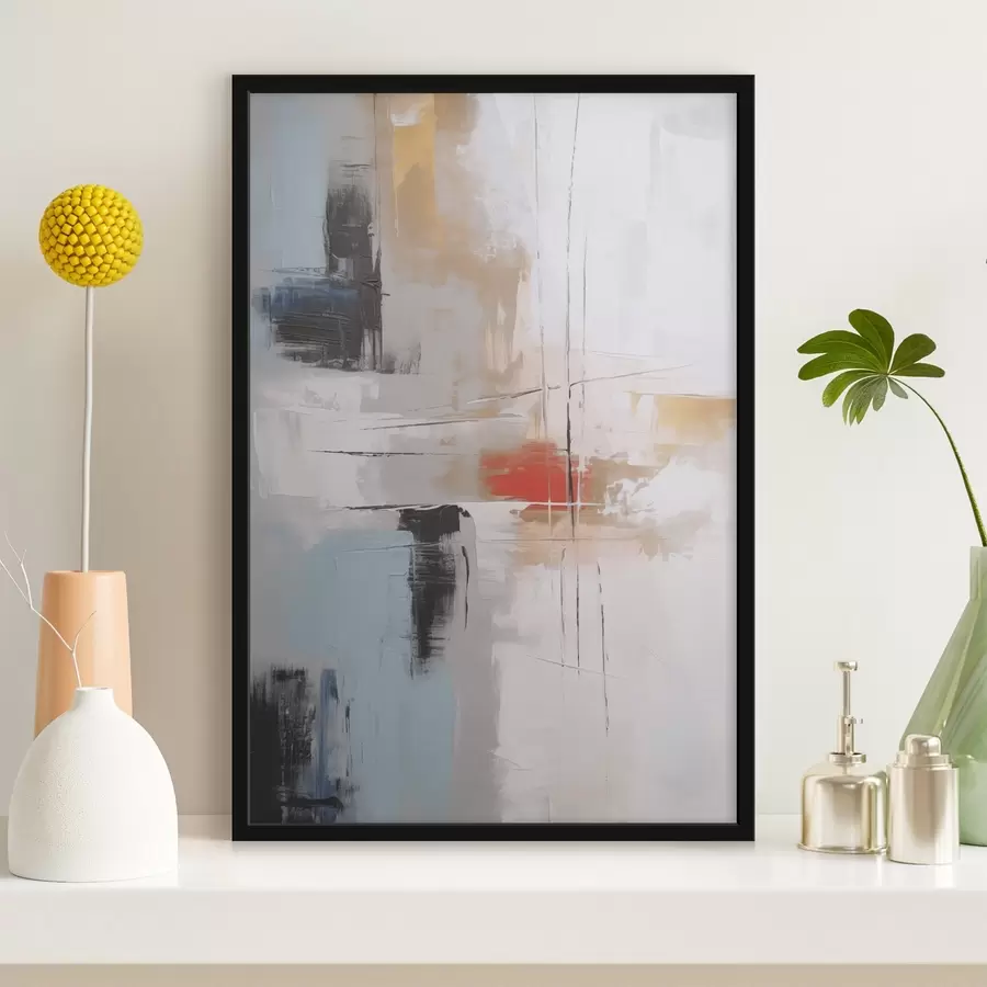 Fototapetes Glezniecības un nobrāzumu imitācija abstrakcija f45635