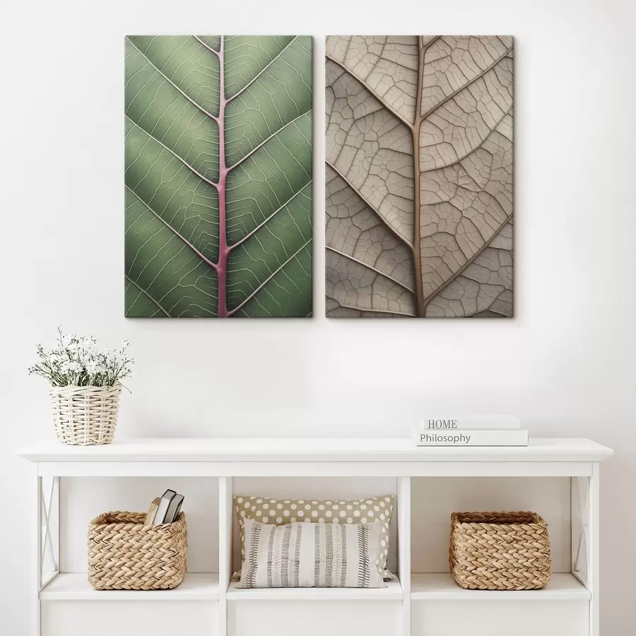 Glezna Lapas ar dzīslām m00663