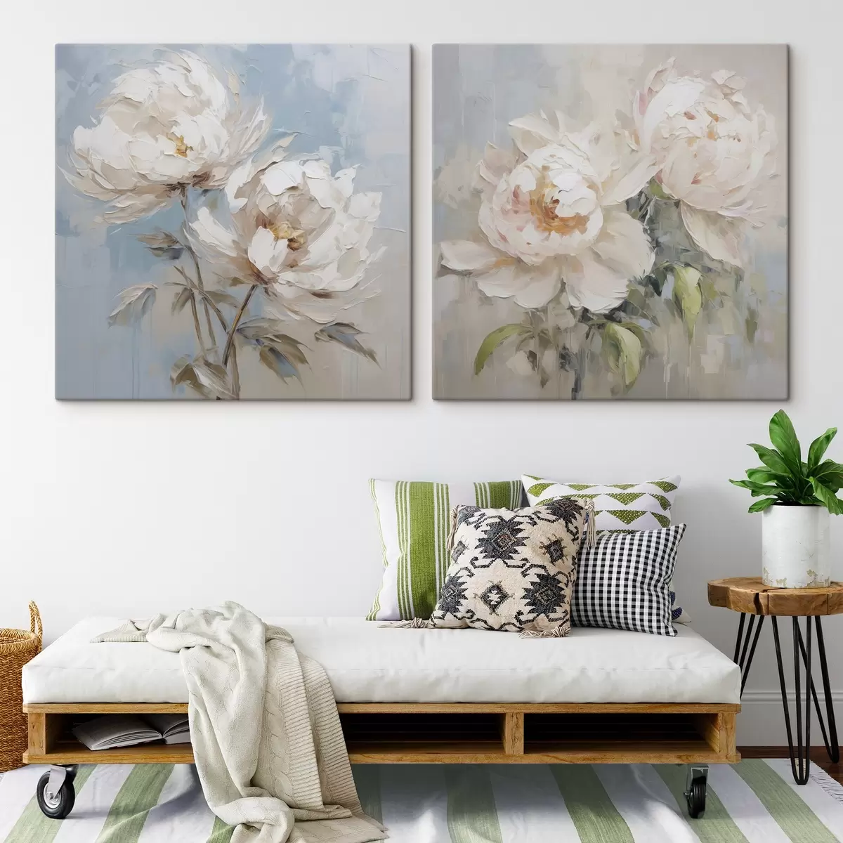 Glezna Peoniju imitācijas glezniecība m00665