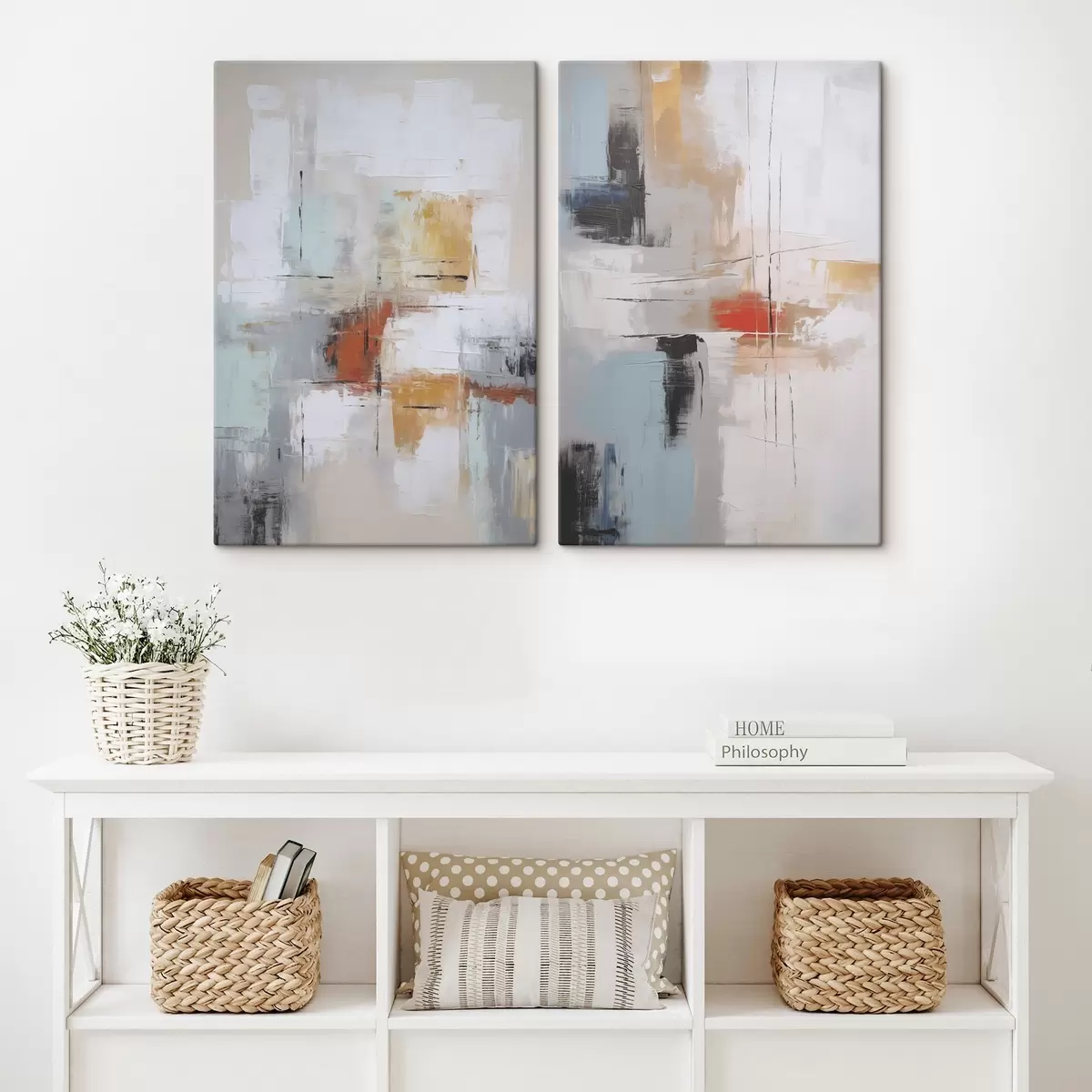 Glezna Glezniecības un nobrāzumu imitācija abstrakcija m00667