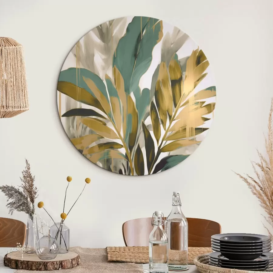 Glezna Abstraktas tropu lapas r45590