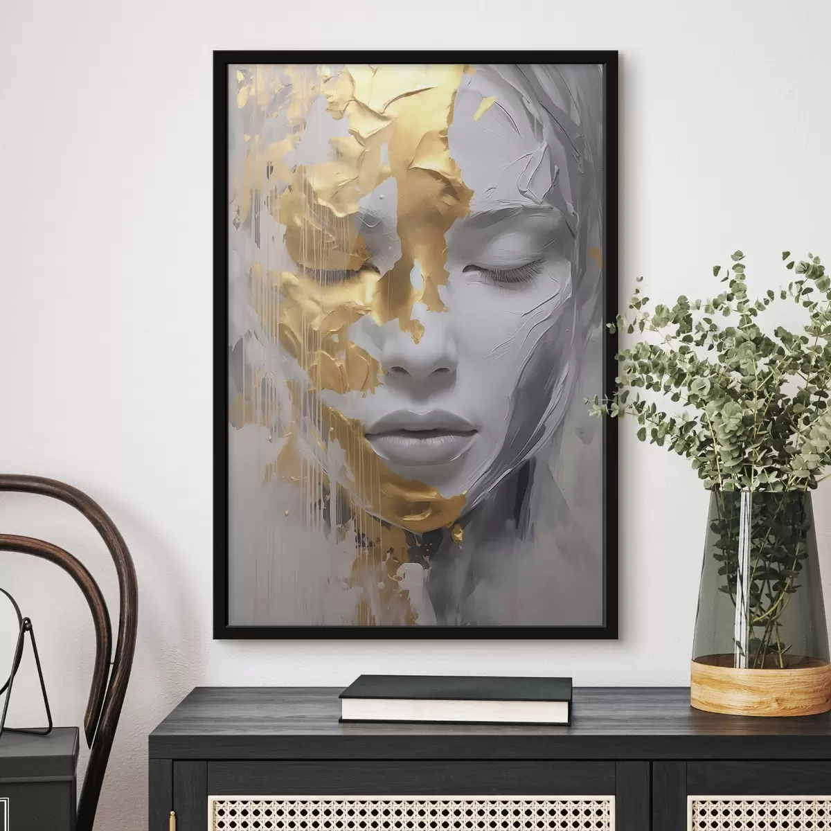 Plakāts Sievietes abstraktais portrets f45448